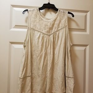 Sonoma tan tank top size 1X